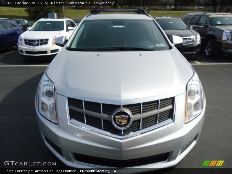 Radiant Silver Metallic / Ebony/Ebony 2012 Cadillac SRX Luxury