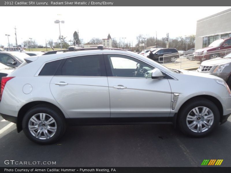 Radiant Silver Metallic / Ebony/Ebony 2012 Cadillac SRX Luxury