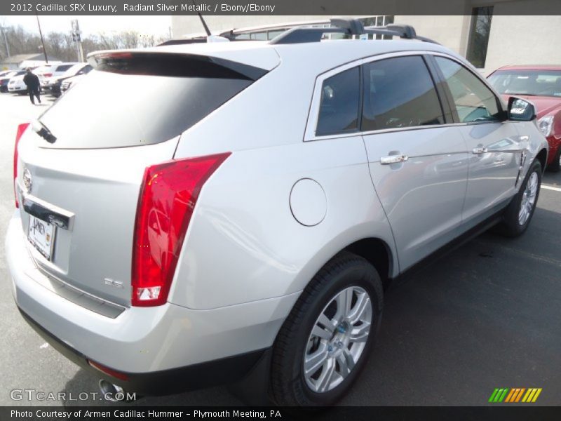 Radiant Silver Metallic / Ebony/Ebony 2012 Cadillac SRX Luxury