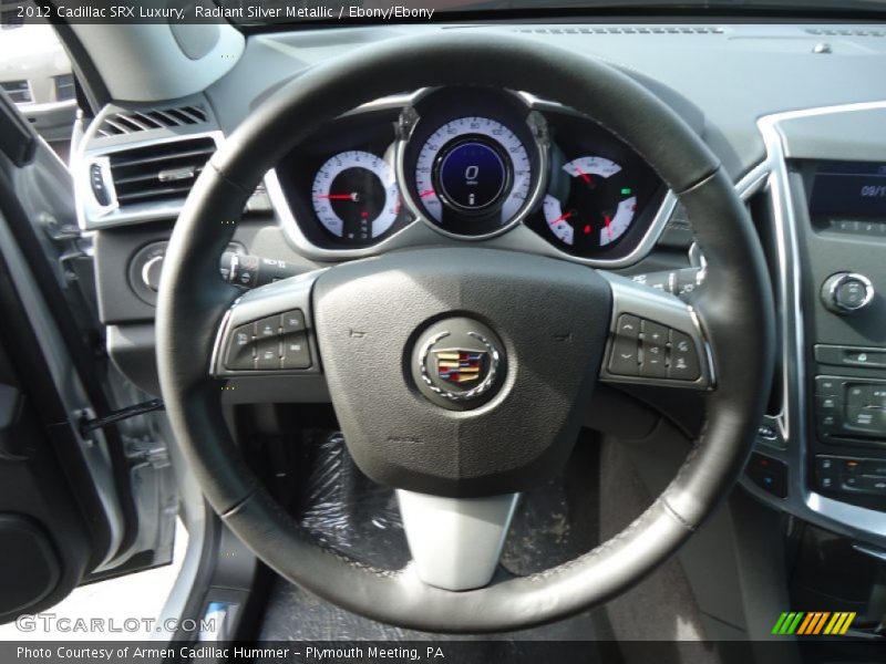 Radiant Silver Metallic / Ebony/Ebony 2012 Cadillac SRX Luxury