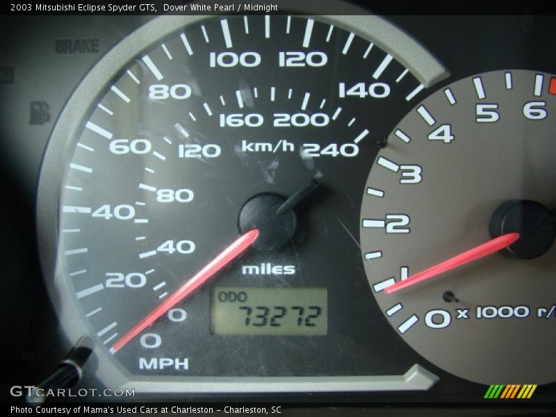 Dover White Pearl / Midnight 2003 Mitsubishi Eclipse Spyder GTS
