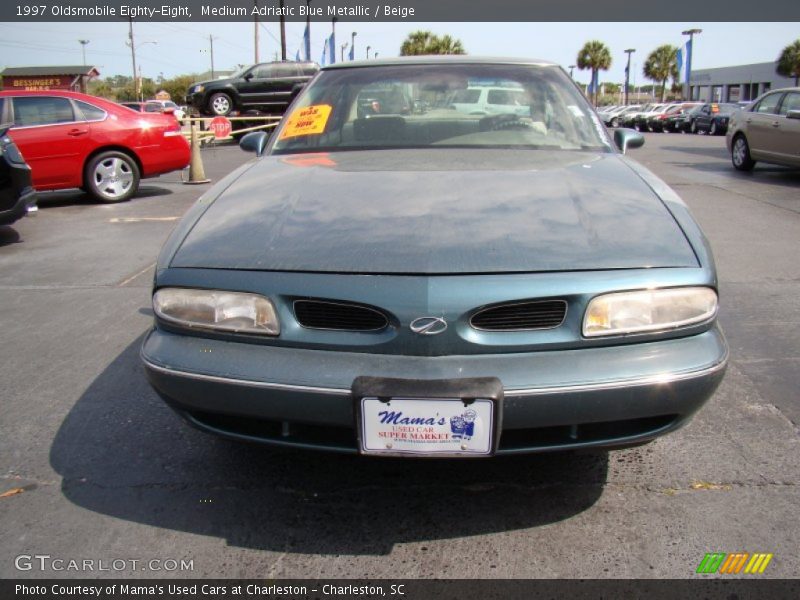 Medium Adriatic Blue Metallic / Beige 1997 Oldsmobile Eighty-Eight