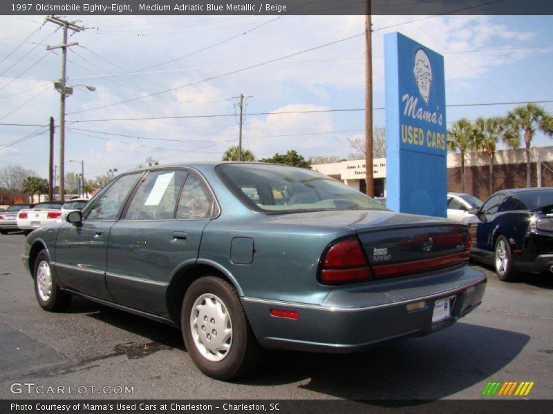Medium Adriatic Blue Metallic / Beige 1997 Oldsmobile Eighty-Eight