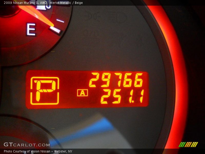 Merlot Metallic / Beige 2009 Nissan Murano SL AWD