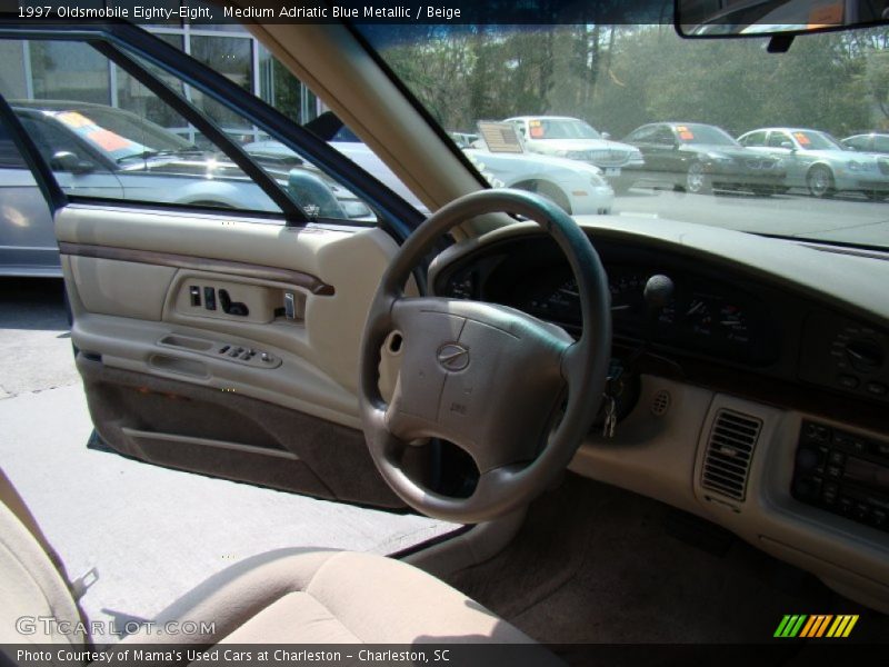 Medium Adriatic Blue Metallic / Beige 1997 Oldsmobile Eighty-Eight