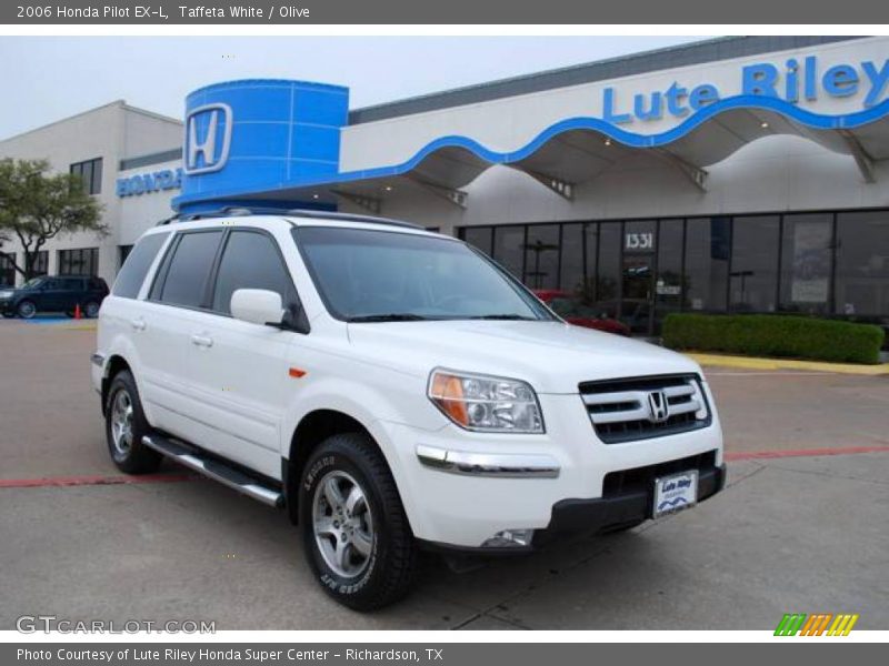 Taffeta White / Olive 2006 Honda Pilot EX-L