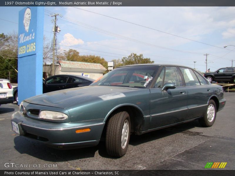 Medium Adriatic Blue Metallic / Beige 1997 Oldsmobile Eighty-Eight