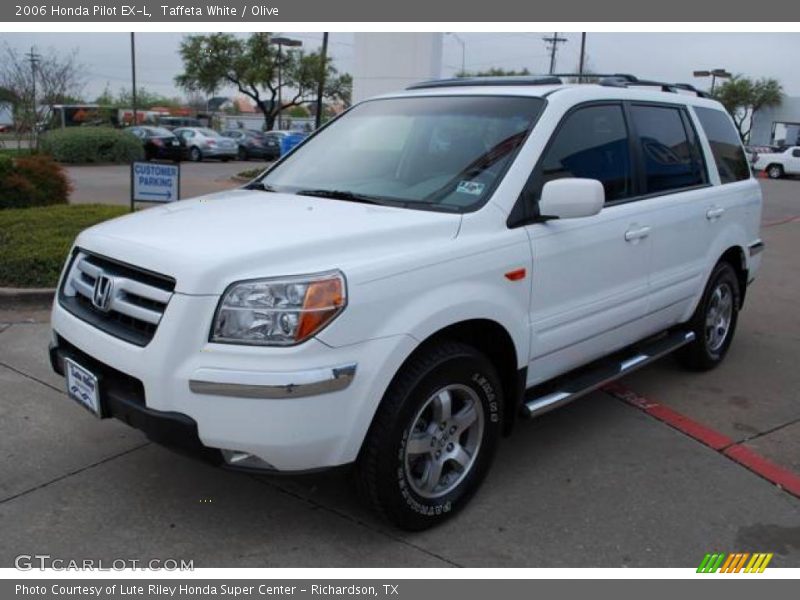 Taffeta White / Olive 2006 Honda Pilot EX-L