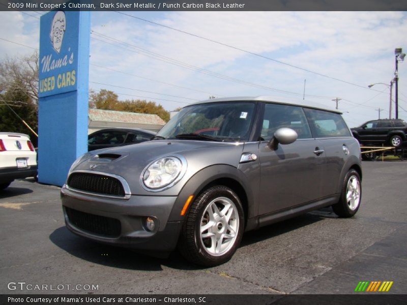 Dark Silver Metallic / Punch Carbon Black Leather 2009 Mini Cooper S Clubman