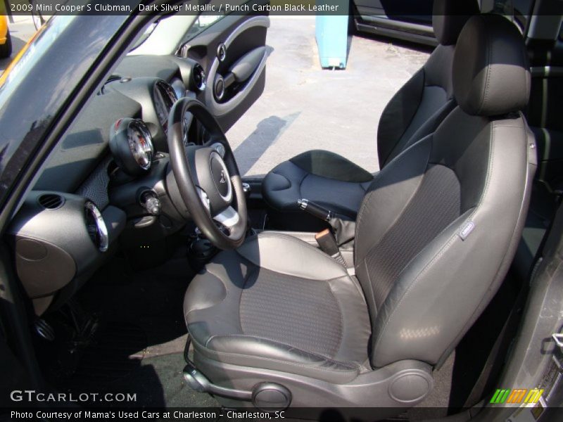 Dark Silver Metallic / Punch Carbon Black Leather 2009 Mini Cooper S Clubman