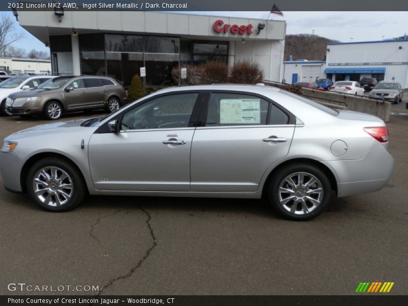 Ingot Silver Metallic / Dark Charcoal 2012 Lincoln MKZ AWD