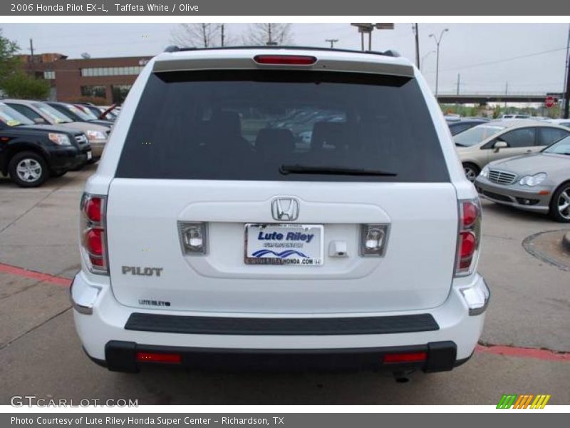 Taffeta White / Olive 2006 Honda Pilot EX-L