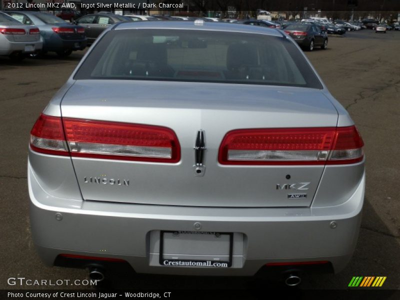 Ingot Silver Metallic / Dark Charcoal 2012 Lincoln MKZ AWD