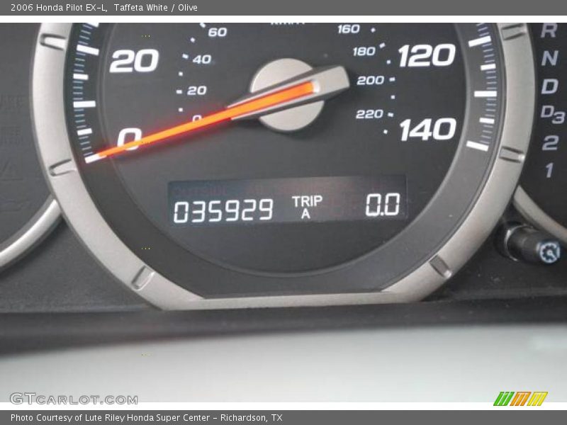 Taffeta White / Olive 2006 Honda Pilot EX-L