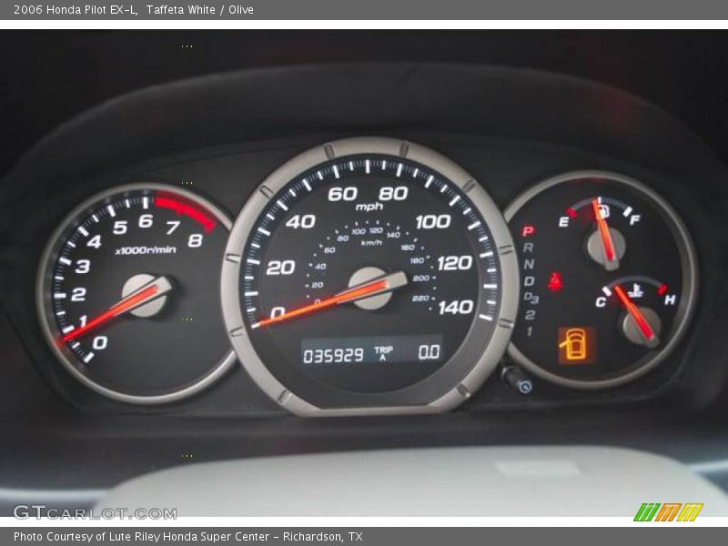 Taffeta White / Olive 2006 Honda Pilot EX-L