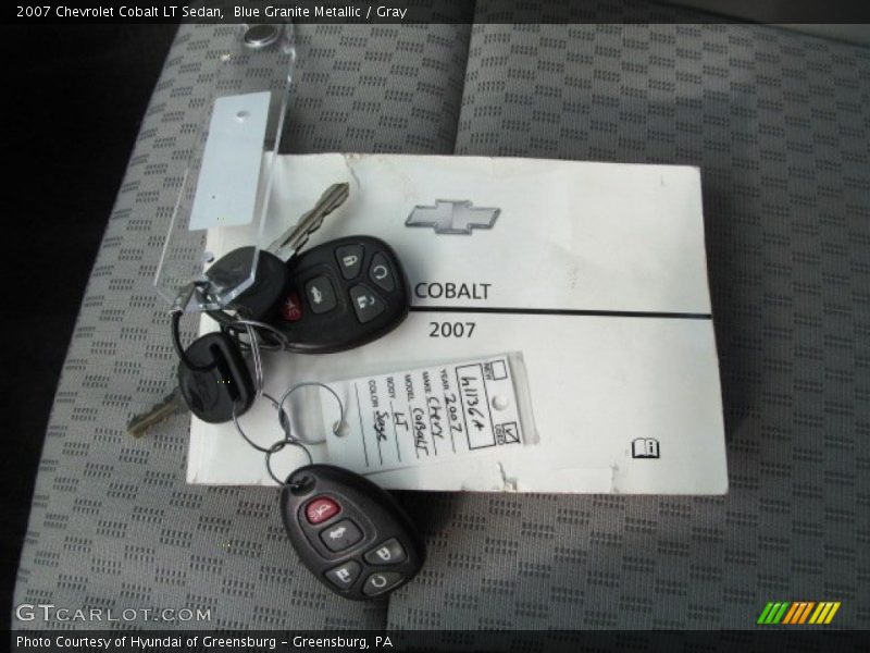 Blue Granite Metallic / Gray 2007 Chevrolet Cobalt LT Sedan