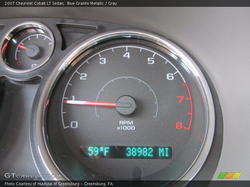 Blue Granite Metallic / Gray 2007 Chevrolet Cobalt LT Sedan