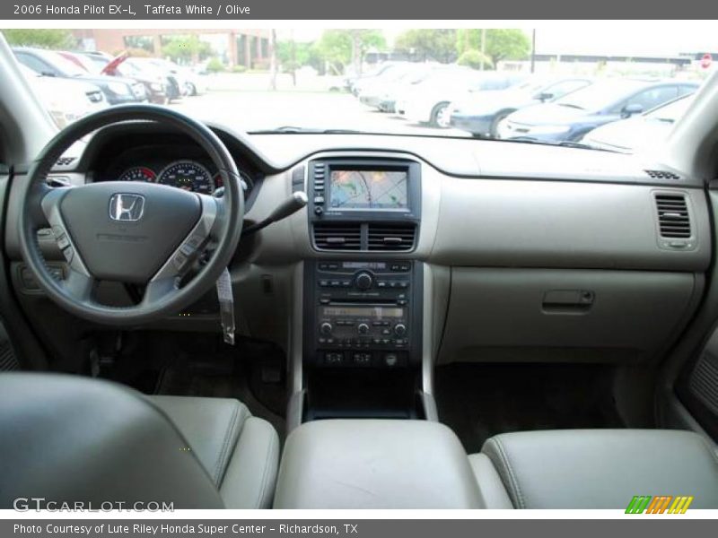 Taffeta White / Olive 2006 Honda Pilot EX-L