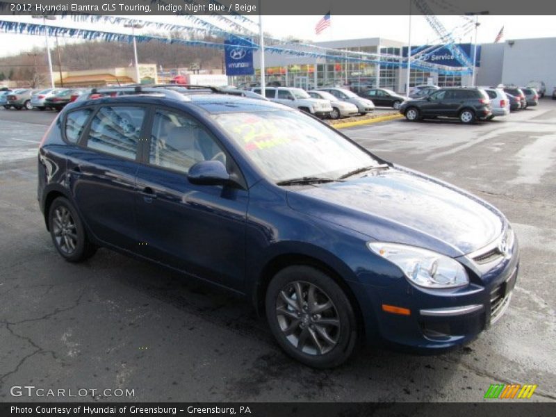 Indigo Night Blue / Beige 2012 Hyundai Elantra GLS Touring