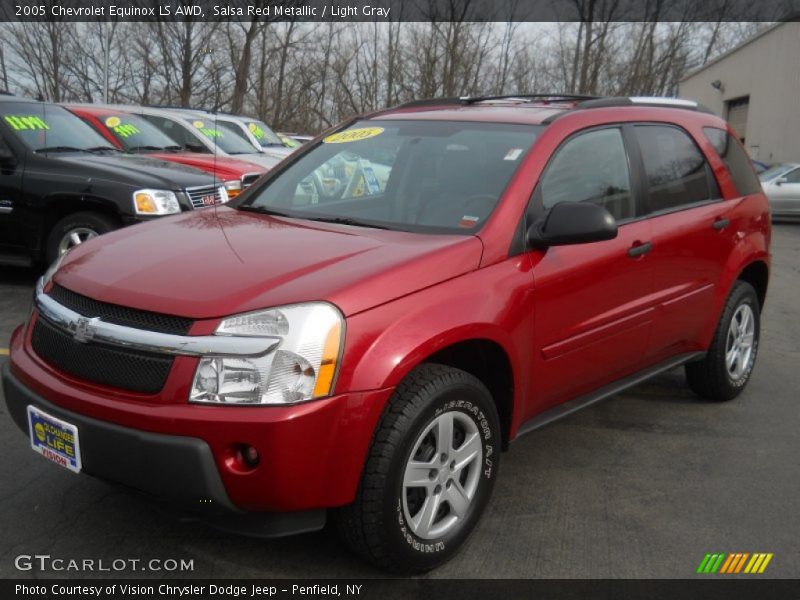 Salsa Red Metallic / Light Gray 2005 Chevrolet Equinox LS AWD
