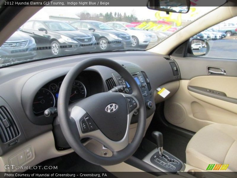 Indigo Night Blue / Beige 2012 Hyundai Elantra GLS Touring