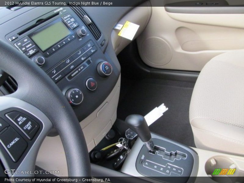 Indigo Night Blue / Beige 2012 Hyundai Elantra GLS Touring