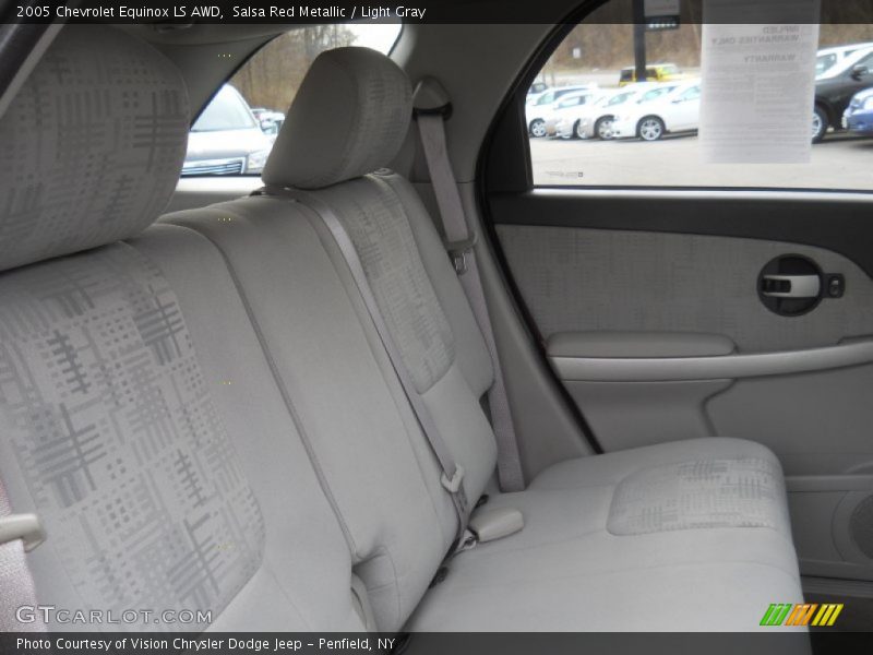 Salsa Red Metallic / Light Gray 2005 Chevrolet Equinox LS AWD