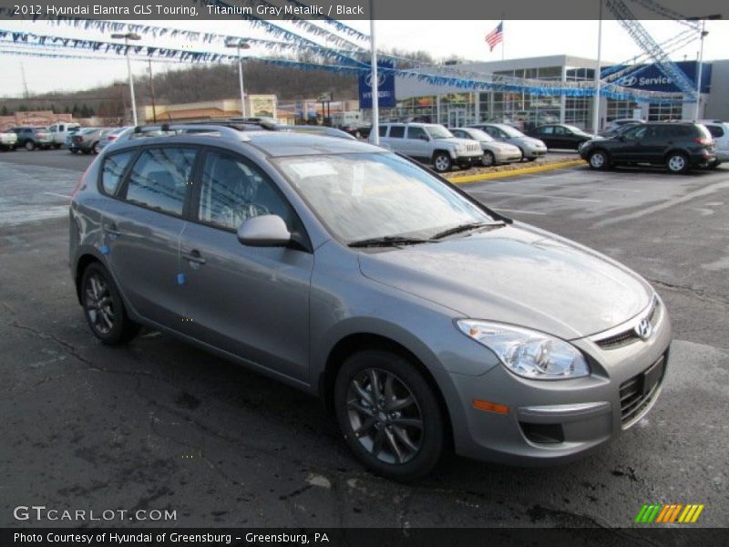 Titanium Gray Metallic / Black 2012 Hyundai Elantra GLS Touring