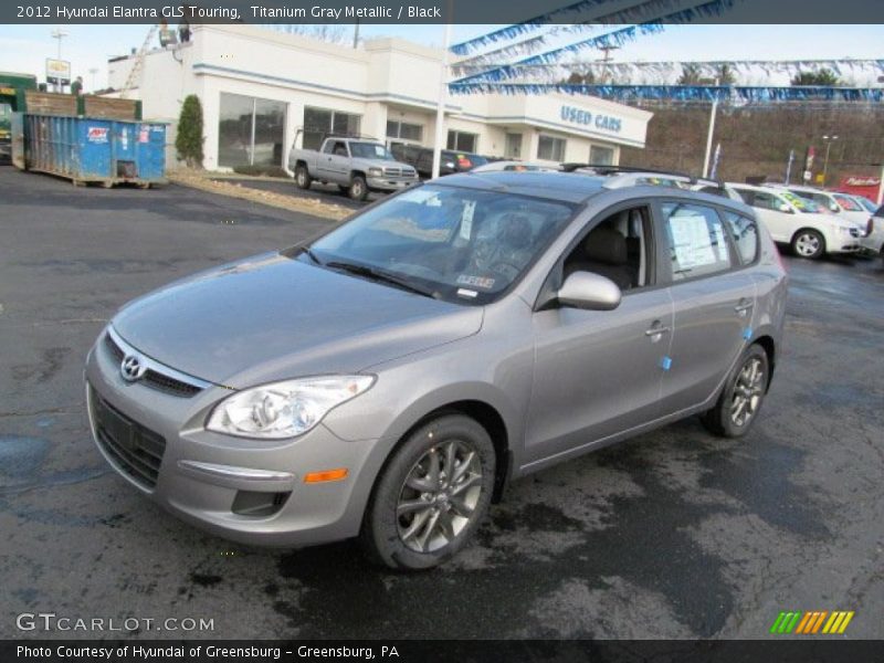 Titanium Gray Metallic / Black 2012 Hyundai Elantra GLS Touring