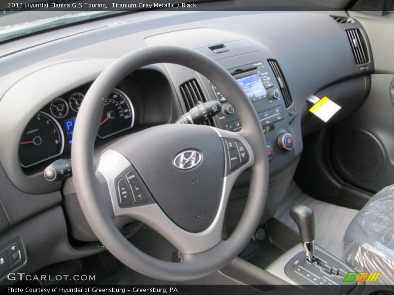 Titanium Gray Metallic / Black 2012 Hyundai Elantra GLS Touring