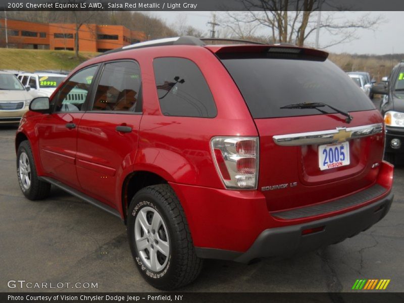 Salsa Red Metallic / Light Gray 2005 Chevrolet Equinox LS AWD