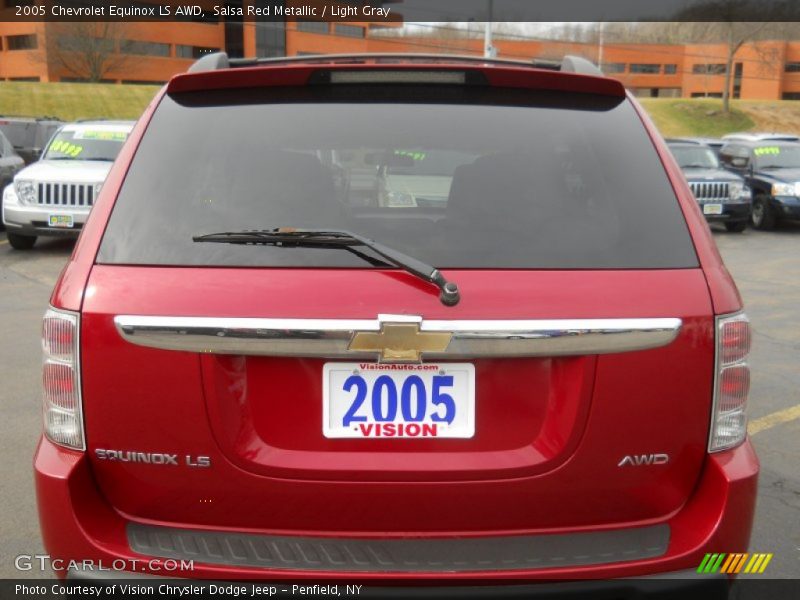 Salsa Red Metallic / Light Gray 2005 Chevrolet Equinox LS AWD