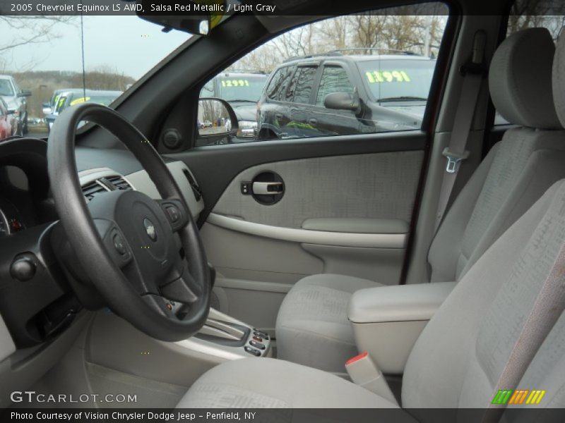 Salsa Red Metallic / Light Gray 2005 Chevrolet Equinox LS AWD