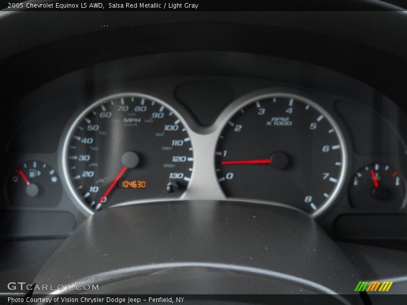 Salsa Red Metallic / Light Gray 2005 Chevrolet Equinox LS AWD