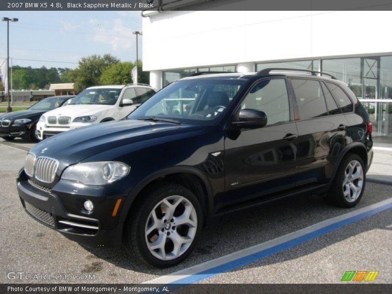 Black Sapphire Metallic / Black 2007 BMW X5 4.8i