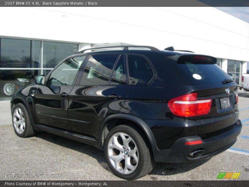 Black Sapphire Metallic / Black 2007 BMW X5 4.8i