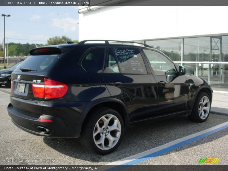 Black Sapphire Metallic / Black 2007 BMW X5 4.8i