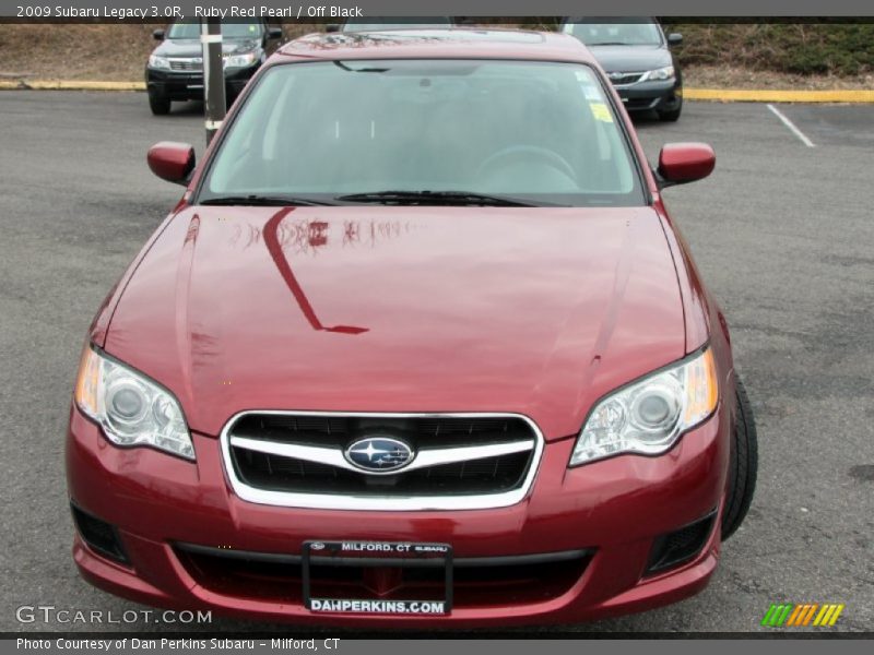 Ruby Red Pearl / Off Black 2009 Subaru Legacy 3.0R