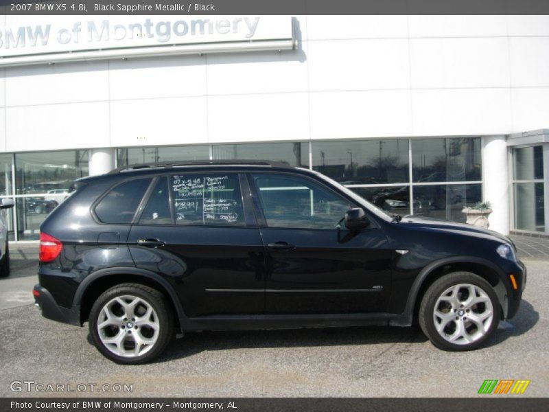 Black Sapphire Metallic / Black 2007 BMW X5 4.8i