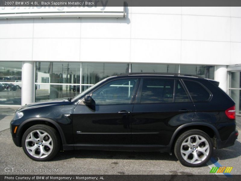 Black Sapphire Metallic / Black 2007 BMW X5 4.8i