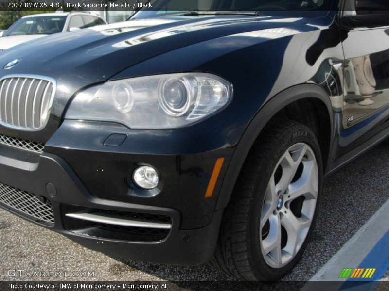 Black Sapphire Metallic / Black 2007 BMW X5 4.8i