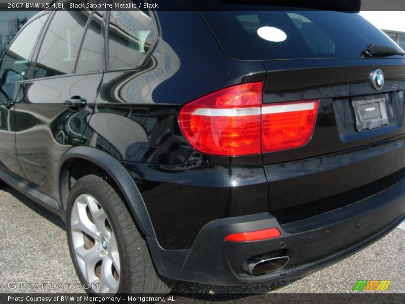 Black Sapphire Metallic / Black 2007 BMW X5 4.8i