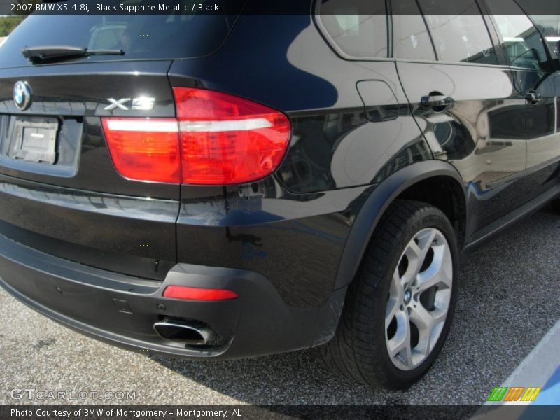 Black Sapphire Metallic / Black 2007 BMW X5 4.8i