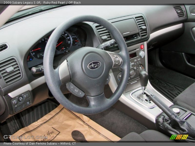 Ruby Red Pearl / Off Black 2009 Subaru Legacy 3.0R