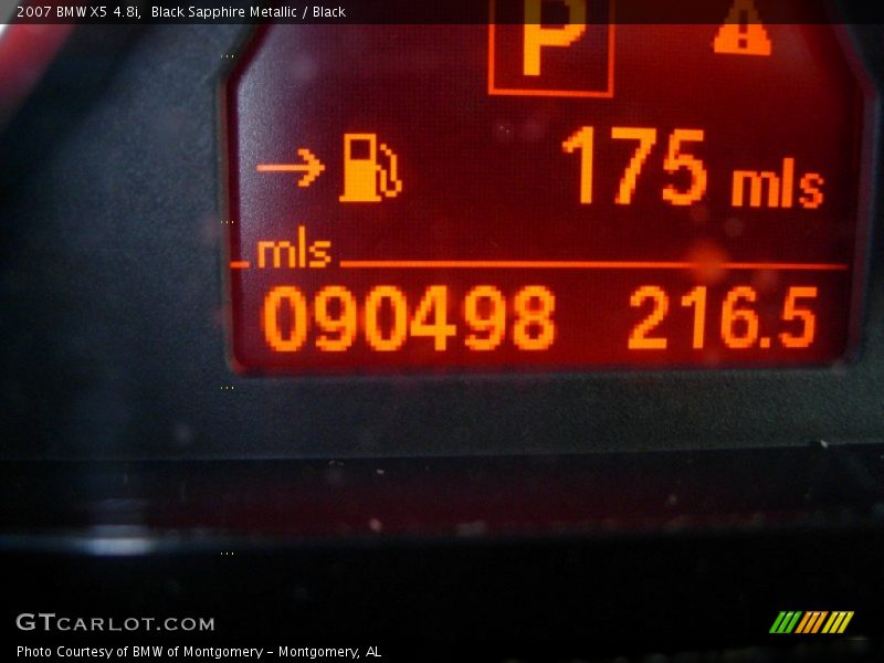 Black Sapphire Metallic / Black 2007 BMW X5 4.8i