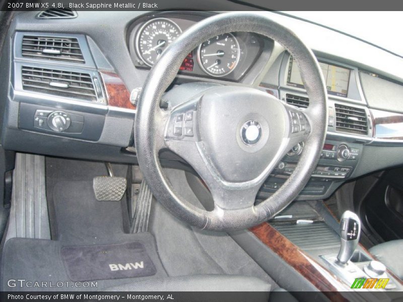 Black Sapphire Metallic / Black 2007 BMW X5 4.8i