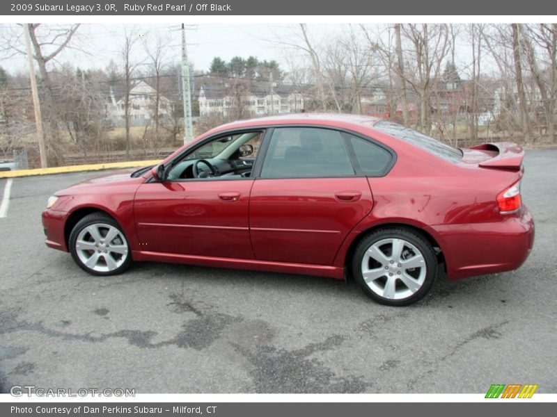 Ruby Red Pearl / Off Black 2009 Subaru Legacy 3.0R