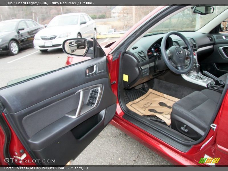 Ruby Red Pearl / Off Black 2009 Subaru Legacy 3.0R