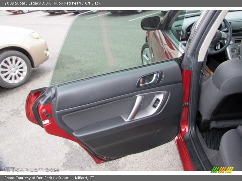 Ruby Red Pearl / Off Black 2009 Subaru Legacy 3.0R