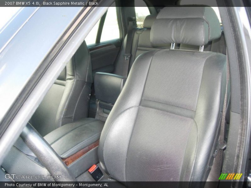Black Sapphire Metallic / Black 2007 BMW X5 4.8i